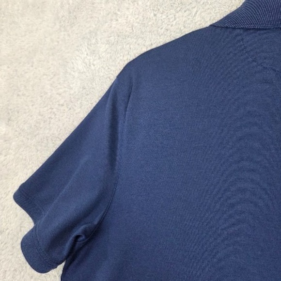 Banana Republic Polo Shirt Navy Blue Cotton Luxury Touch Short Sleeve Size Large - Picture 10 of 10